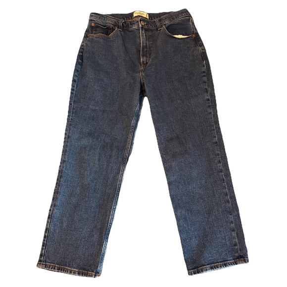 Abercrombie & Fitch 30/10s Ankle Straight Ultra High Rise medium blue jeans - Picture 4 of 4